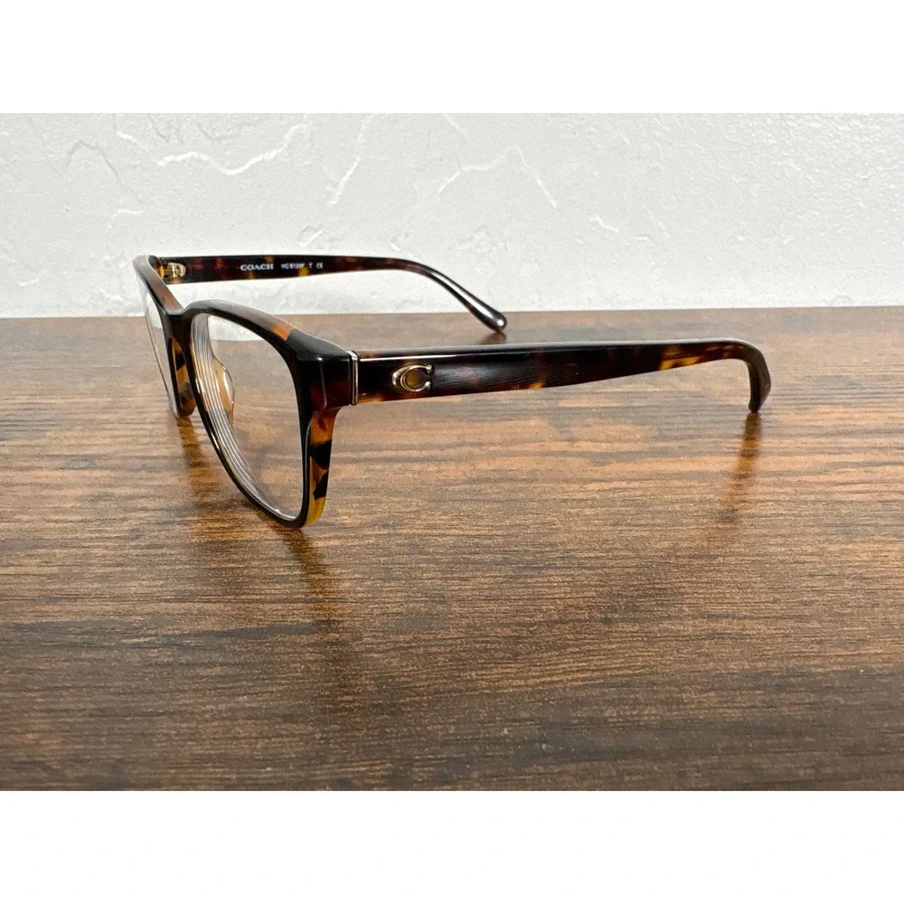 Coach HC 6129F Eyeglasses Black Tortoise Rectangle Frames 54-16-140 HC6129F